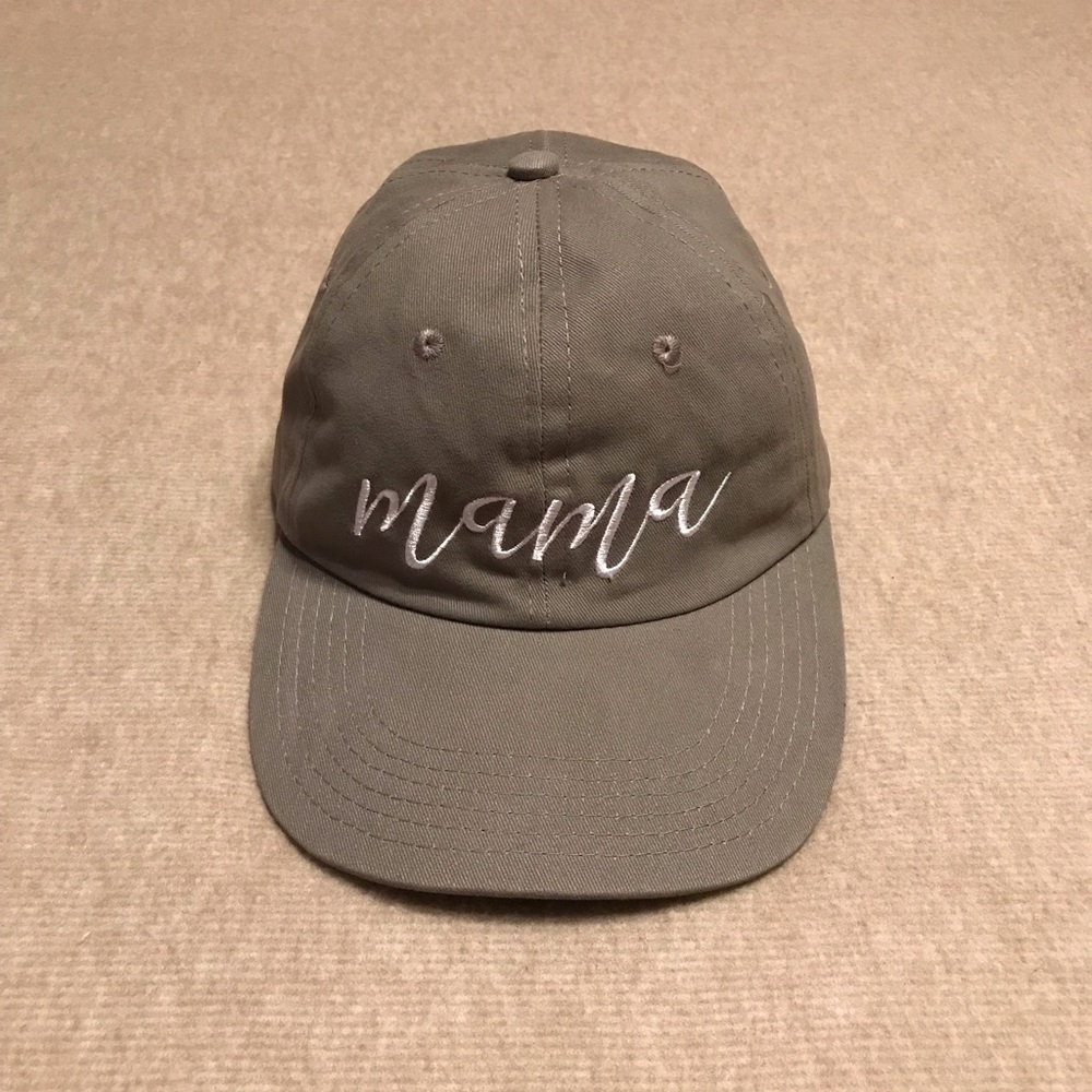 Mama Cap Hat classic 6 panel design w/ sweat-wicking support / adjustable close - Picture 3 of 16